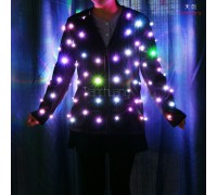 Full color led jacket for stage show singer